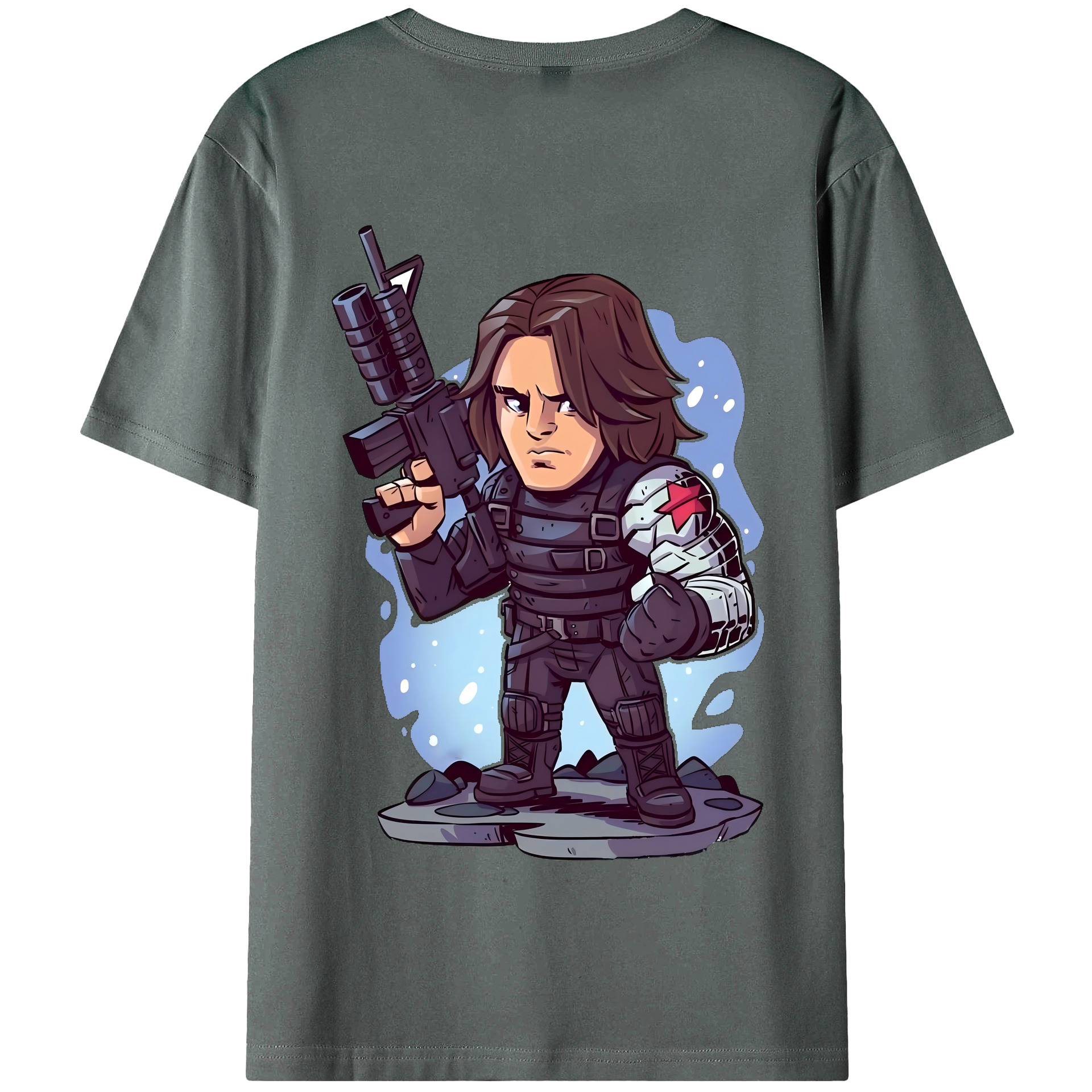 （画像用） アベンジャーズ The Avengers 綿100％半袖Tシャツ（背面プリント）
